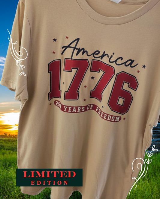 America 1776 – Limited Edition Patriotic - Mushroom Tee