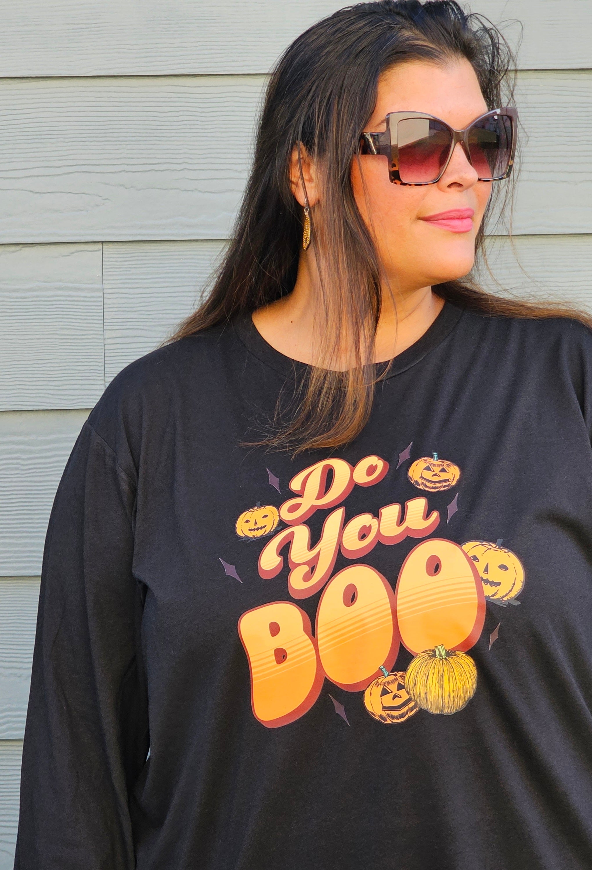 Do You Boo - Black Long Sleeve Tee