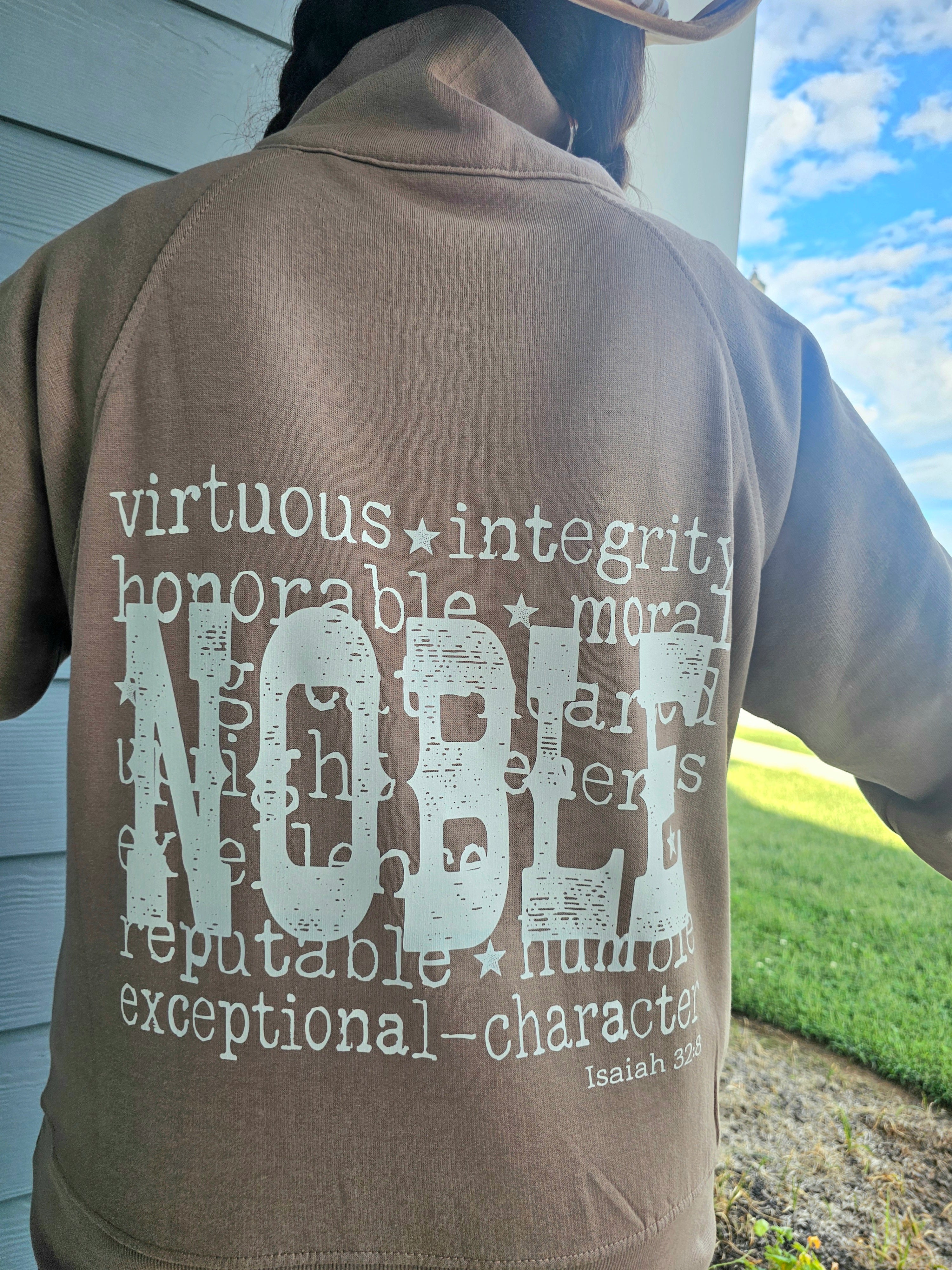 NOBLE - Brown Sugar or Future Dusk Blue Half-Zip Fleece Pullover