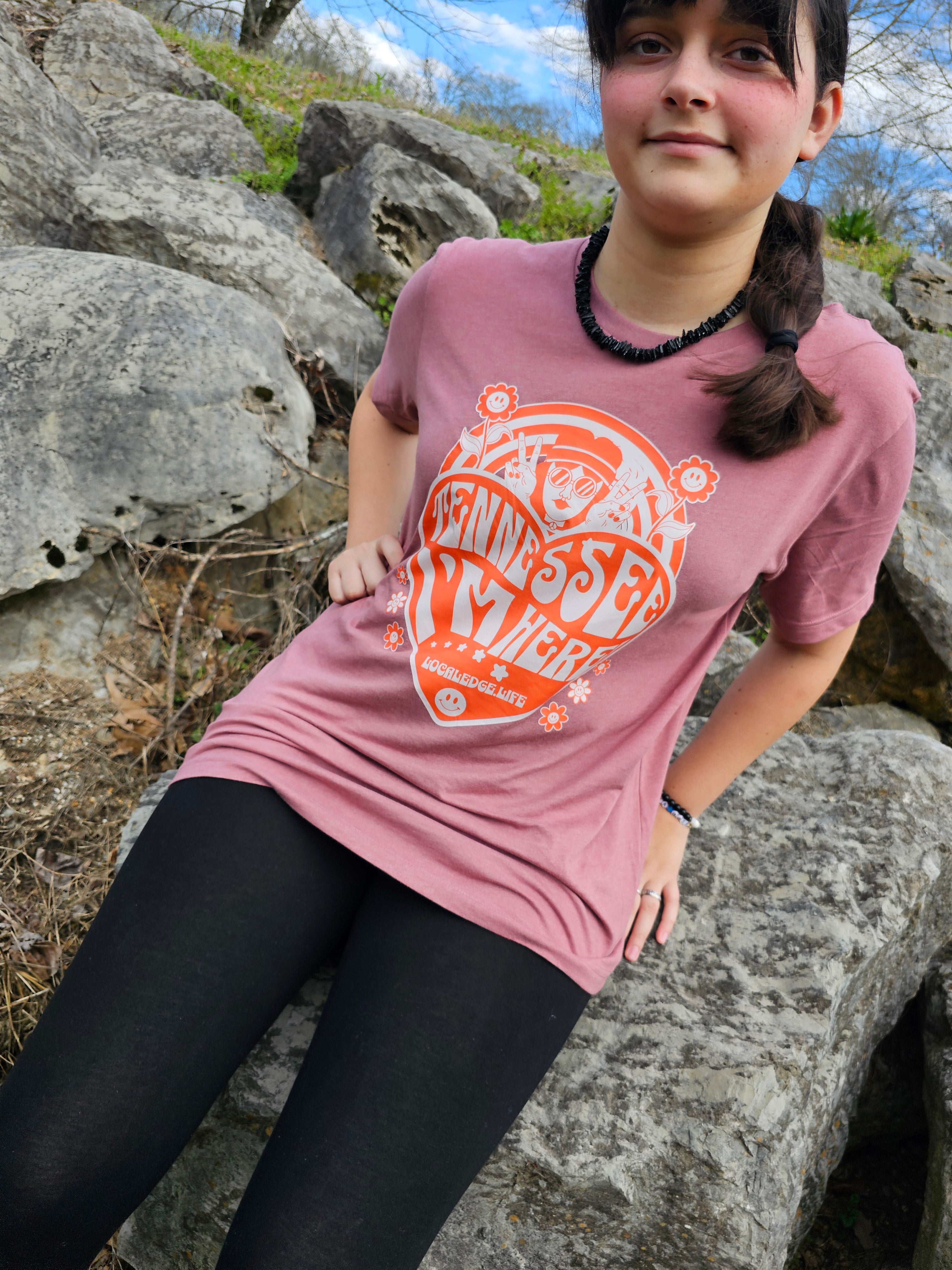 Heart Edition: Tennessee I'm Here - Mauve Tee