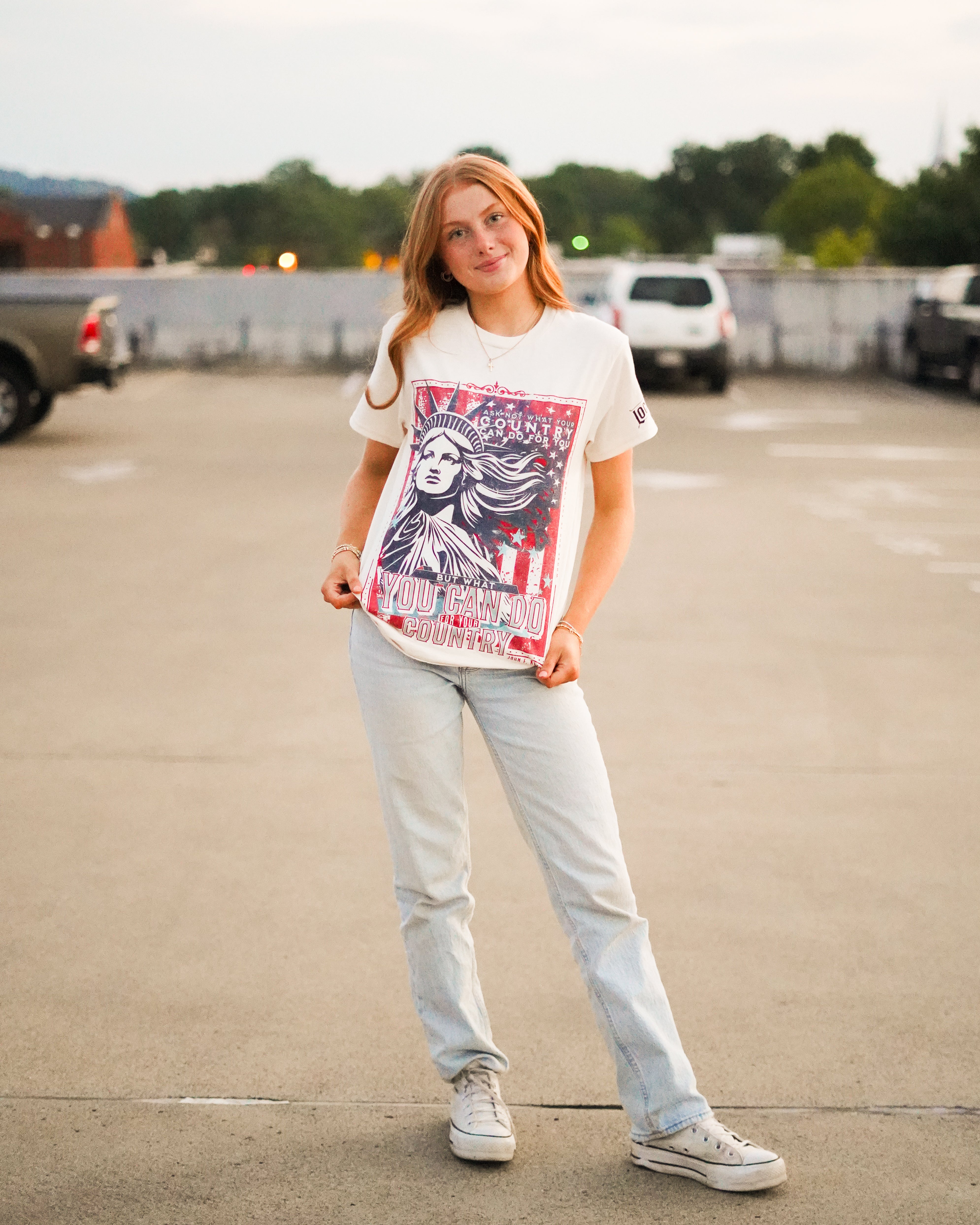 Lady Liberty - Natural Tee