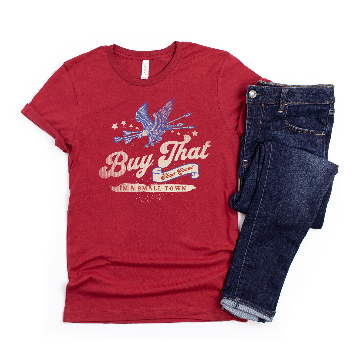 Eagle Edition: Buy That in a Small Town - Heather Cardinal Tee