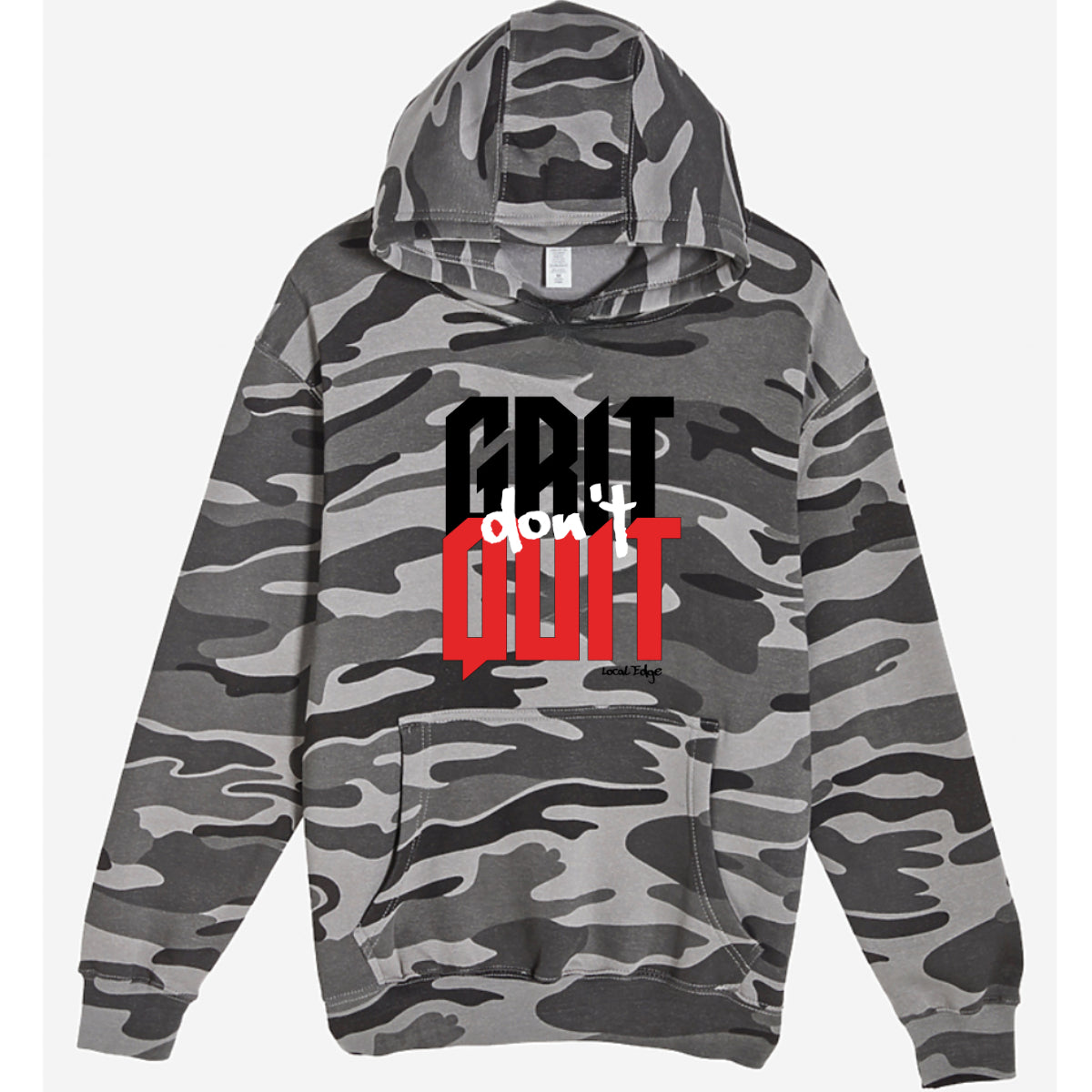 Grit Don't Quit - Premium Camo Hoodie