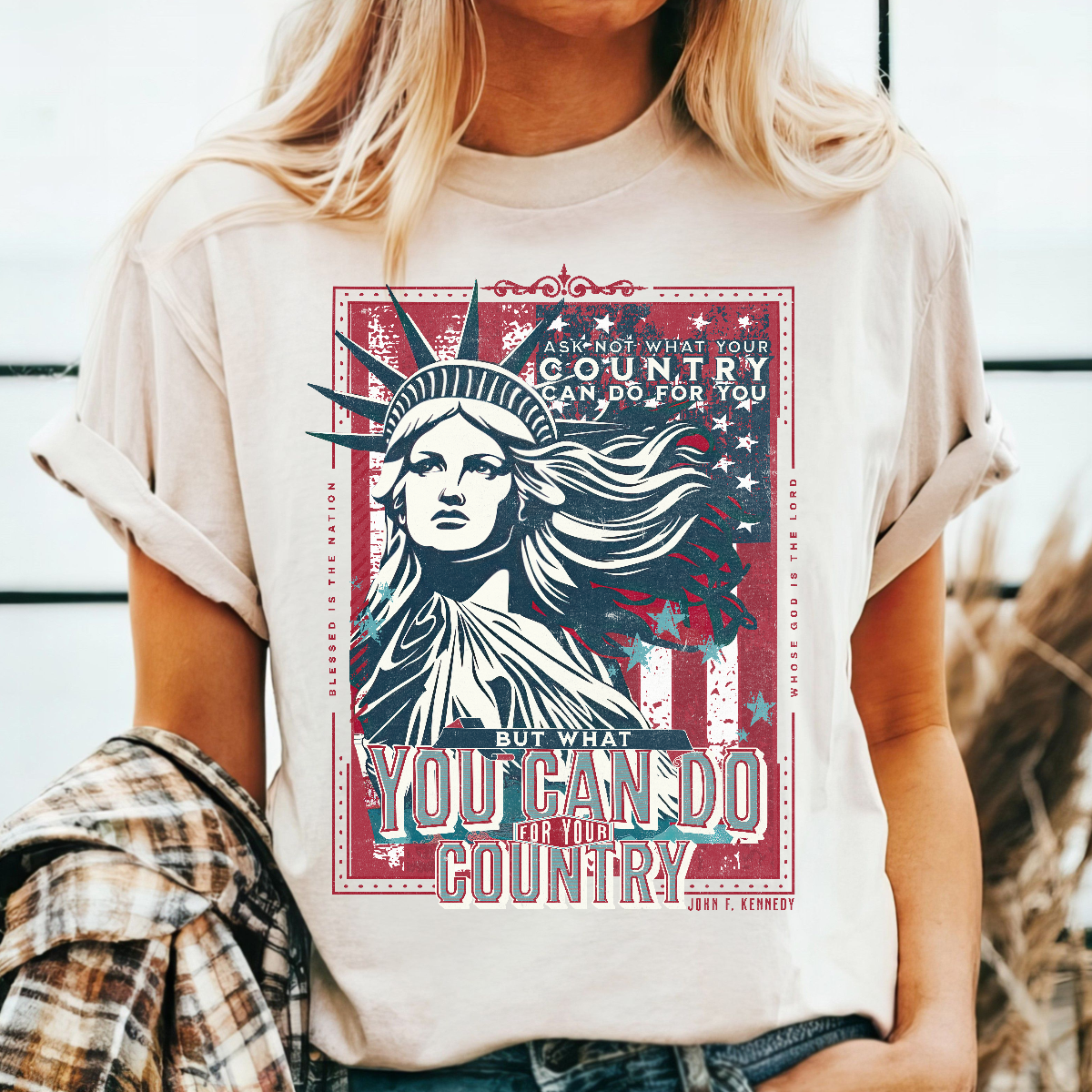 Lady Liberty - Natural Tee