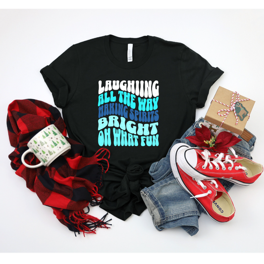 Laughing All The Way - Black Tee