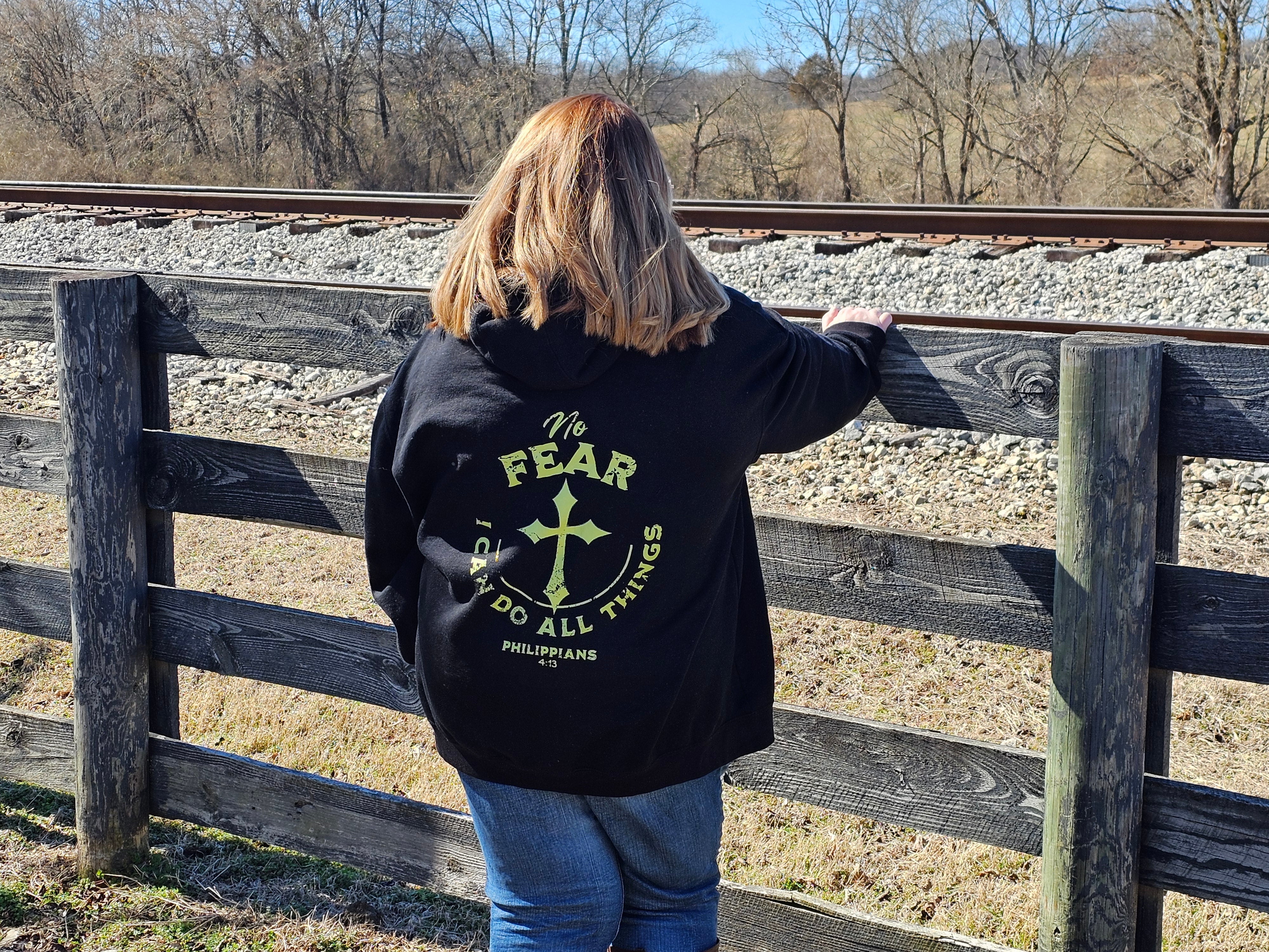 No Fear - Premium Black Hoodie