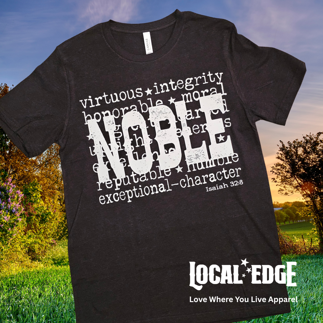 NOBLE - Heather Black Tee