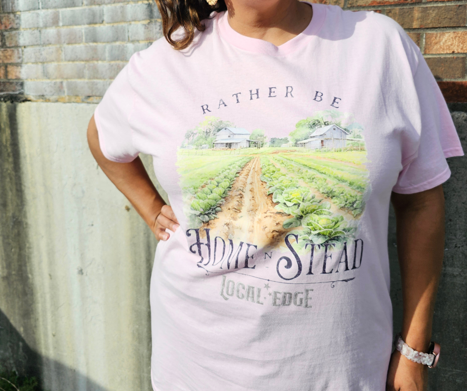 Rather Be Home-n-Stead - Light Pink Tee