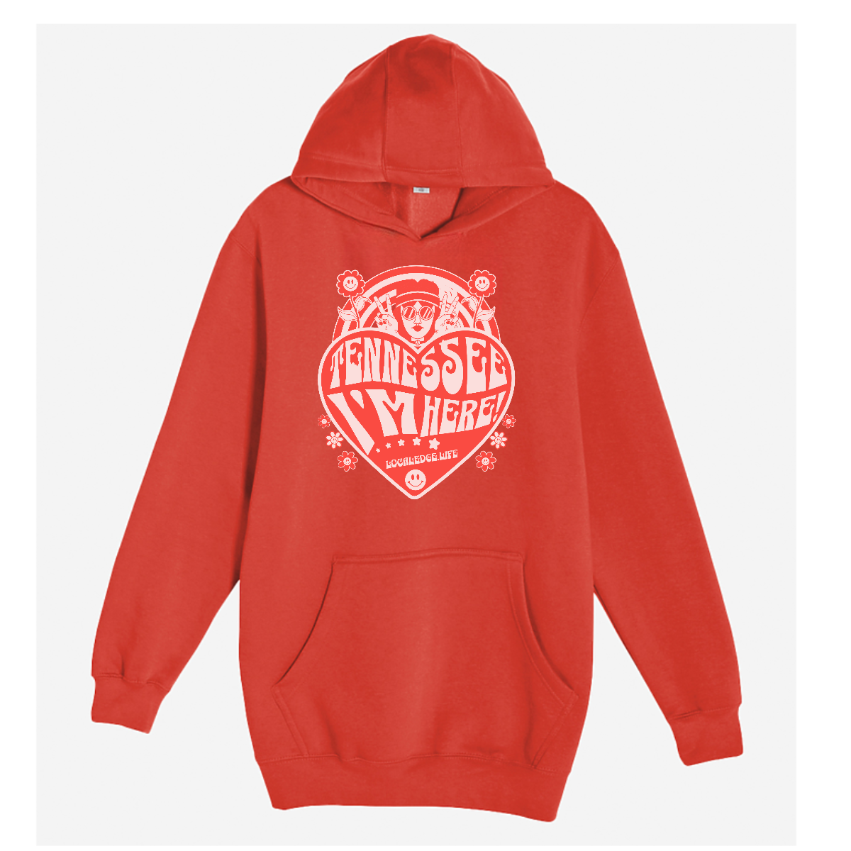 Heart Edition: Tennessee I'm Here - Premium Paprika Hoodie