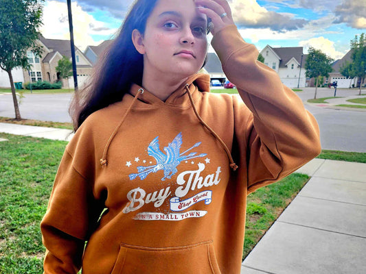 Eagle Edition: Buy That in a Small Town - Premium Meerkat Hoodie